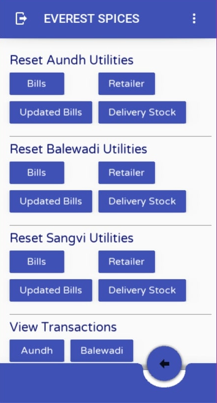 Owner Reset Screen